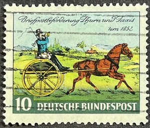Germany, Thurn and Taxis 1st Stamp 100th Anniversary, Michel 160, Scott 692 Used
