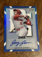 JAYSON JONES 2021 Leaf Perfect Game BLUE AUTO #29/30 OKLAHOMA ST., ARKANSAS