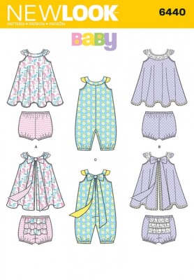 New Look Schnittmuster 6440 Baby A (NB-S-M-L)