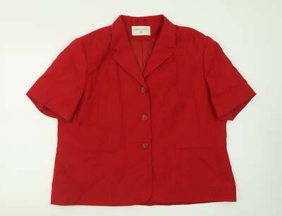 Bonmarche Damen Sakko Blazer rot Größe 2 Knöpfe
