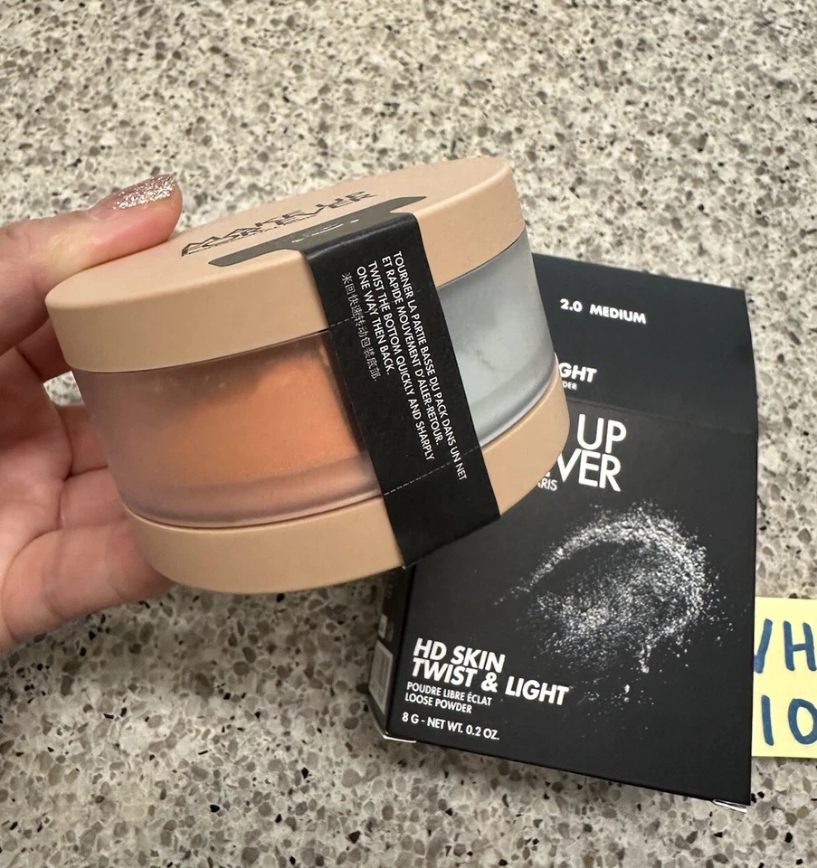 Make Up For Ever HD Skin Twist & Light Loose Powder 2.0 MED. .2oz/8G FULL SZ $45 - Image 4 of 4