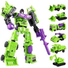 Transformation 6 in 1 Model MINI Devastator 22CM Action Figure Robot Plastic