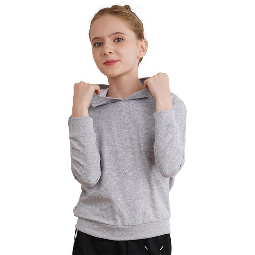 Kids Girls Casual Hoodie Long Sleeve Lightweight Hooded Sweatshirt Pullover Tops - Picture 56 of 106