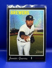 2019 Topps Heritage #/70 Black Ref SP Junior Guerra #THC-683 Milwaukee Brewers