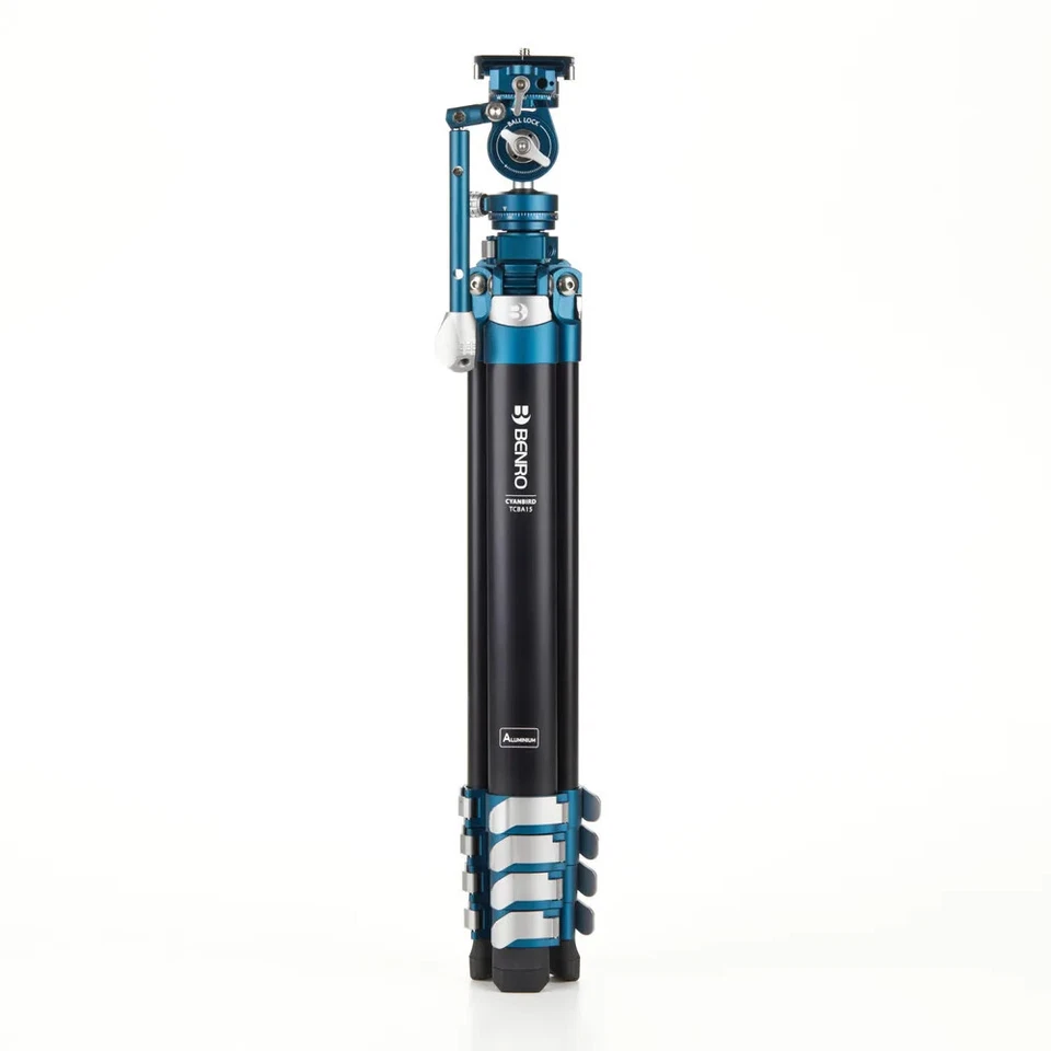 Benro CyanBird Blue bird Carbon Fiber Tripod Aluminum Tripod w Video/Fluid Head - Image 3 of 4