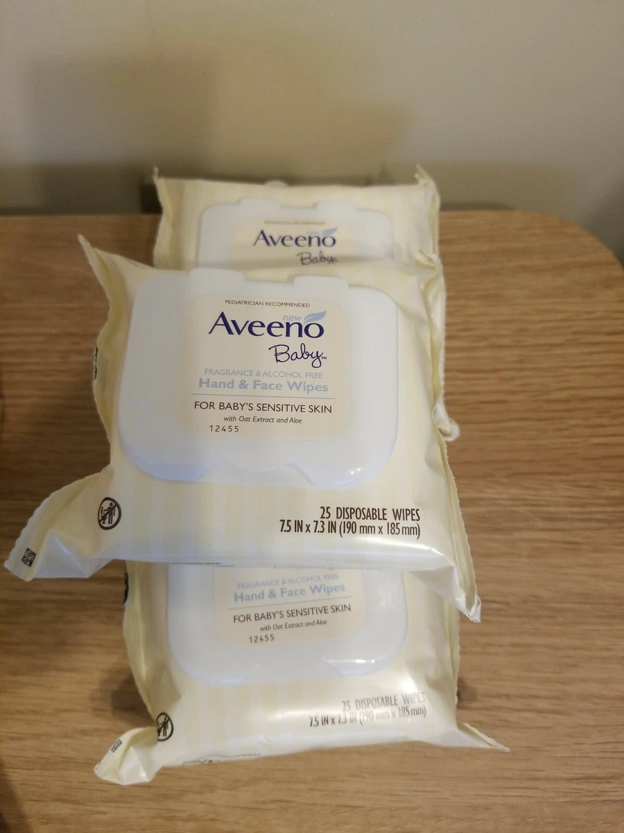 Aveeno baby hand & face wipes 2025