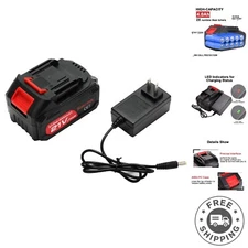 4.0Ah Lithium Battery with Charger and LED Indicator – Effortless Power Tool Use
