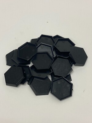 Lot of 20 30mm Hexagon Base Used For Battletech & Wargaming