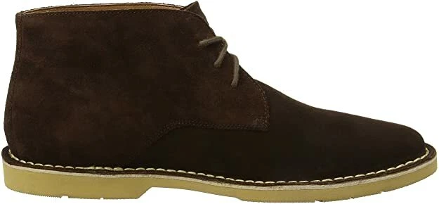 Kickers Mens Gents Kanning Stylish Dark Brown Suede Lace Chukka Boots Size 7 41