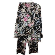 Ekouaer Womens XXL Floral Pajama Set 95 Terylene 5 Spandex Satin Floral I-8