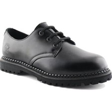 Grinders Percival CS Mens Womens Black Leather Lace Up Gibson Shoes Size 3-12