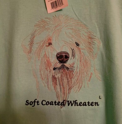 Soft Coated Wheaten Terrier Dog Lovers Sewn T Shirt Medium GR8