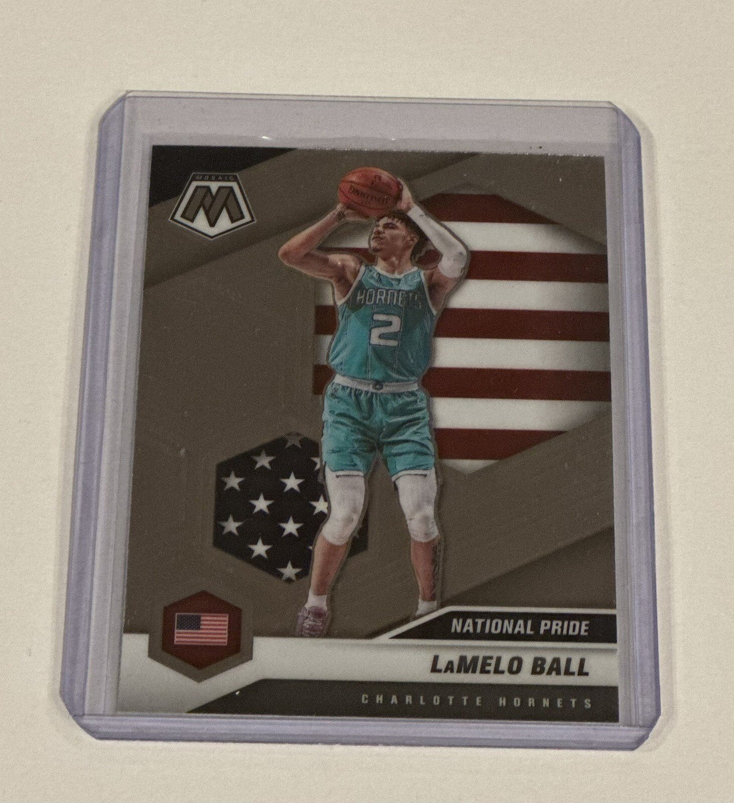 2020-21 Panini Mosaic - National Pride #257 LaMelo Ball (RC)
