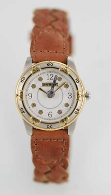 Craftsman Women's Leather Stainless Steel Water Resistant Quartz Battery Watch