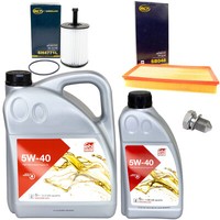 MotoröL Filter Set 5W-40 6 Liter + ÖLablassschraube FüR Audi Seat Leon VW Golf