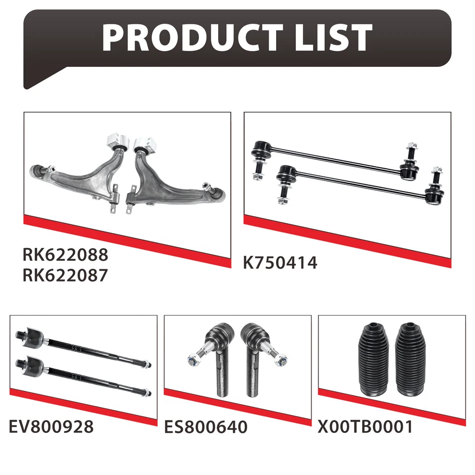 Lower Control Arm Sway Bar Link Tie Rod Boot for 2010-2016 Cadillac SRX - Image 3 of 4