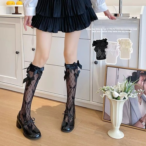 Casual Compression Stocking Bowknot Bow Middle Tube Socks New Socks Children