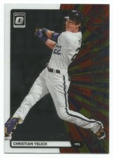 2020 Panini Donruss Optic Stained Glass Christian Yelich Insert Card