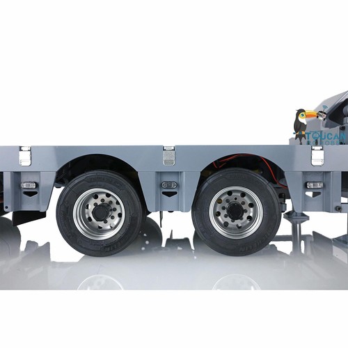 1/14 Scale Broshuis 2+5Axle Metal Gooseneck Heavy Trailer For Tamiya RC Truck - Picture 10 of 12