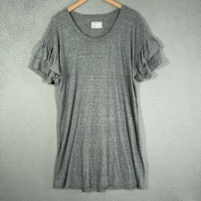 Current Elliot Dress Womens 3 Ruffled Tiered Sleeves T Shirt Dress Made in USA