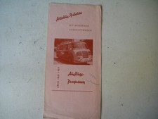 Autobus - Fahrten 1959,Ausflugsprogramm Taunus-Bischofsgr&uuml;n-Rhein,usw. Prospekt