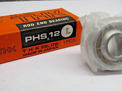 THK Japan PHS12A 12mm Rod End Bearing, M12X1.75 Thread, RH, Female