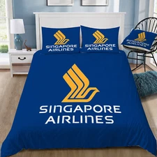 New Singapore Airlines Doona / Duvet Cover and 2 Pillow Slips