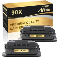 2PK CE390X High Yield Toner Compatible With HP 90X LaserJet Enterprise 600 M602