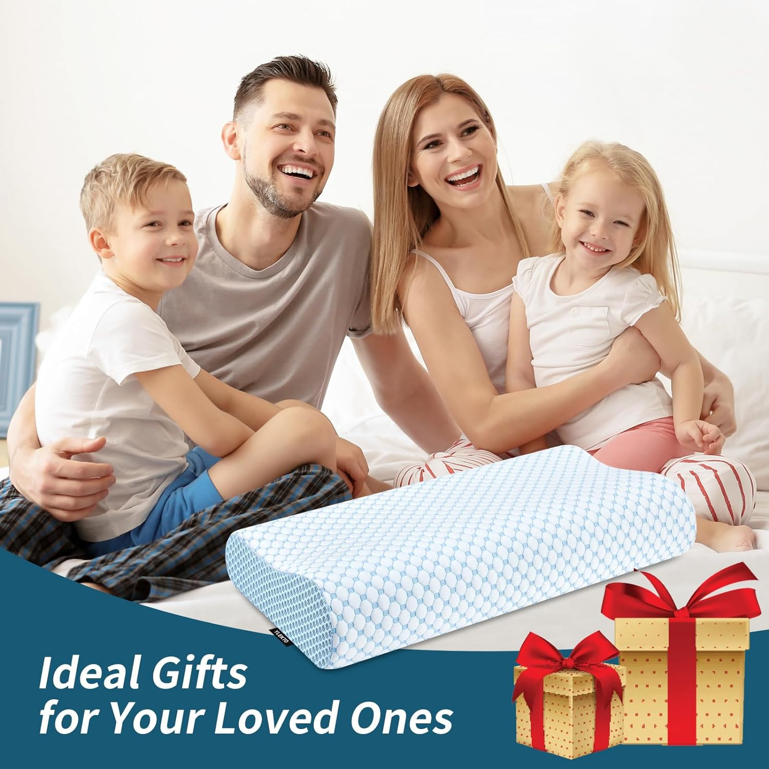 Almohadas Ortopedicas Para Cervical Alivio Dolor Cuello Foam Memory Dormir Bien