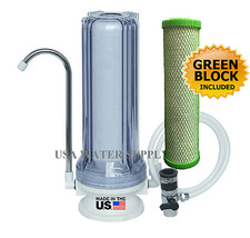 Like APEX MR-1010 Countertop 5 Micron 10" Carbon Drinking Water Filter Clear