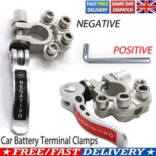 2 X Car Battery Terminals Clamps Quick Release Connectors Caravan Motorhome 12V