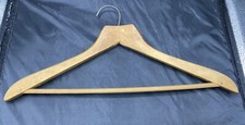 Wooden Suit Hanger Heavy Duty w/ Pin Nails Antique Decor Collectible Vintage