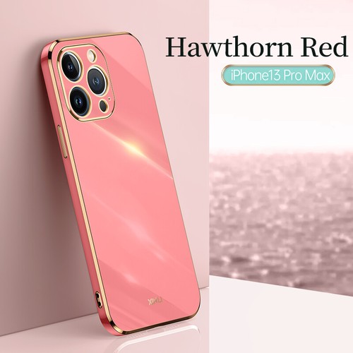 Funda para iPhone 16 Pro Max 15 14 Pro Max a prueba de golpes chapada silicona cubierta suave - Imagen 25 de 28