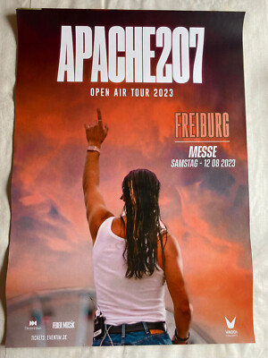 Konzertposter/Tourposter  **Apache207 ** Freiburg 12.08.23
