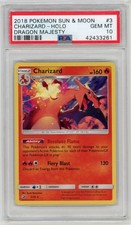 2018 Pokemon Sun & Moon Dragon Majesty Charizard Holo #3/70 PSA 10 GEM MINT on eBay