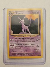 Pokémon TCG Espeon Neo Discovery Unlimited Rare Card 20/75 Excellent Condition on eBay