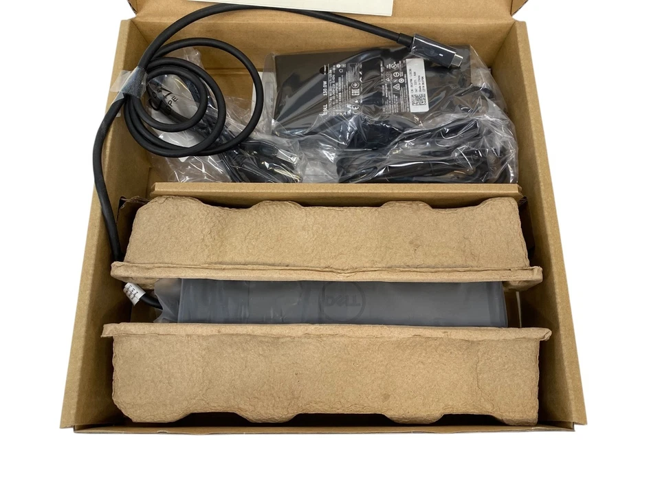 Estación de acoplamiento Dell WD19 USB-C puerto de pantalla HDMI con adaptador de CA de 130 W caja abierta Foto 3 de 4