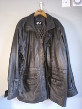 Men’s LLD Exclusive By B&S Real Leather Quilted Parka Jacket XL
