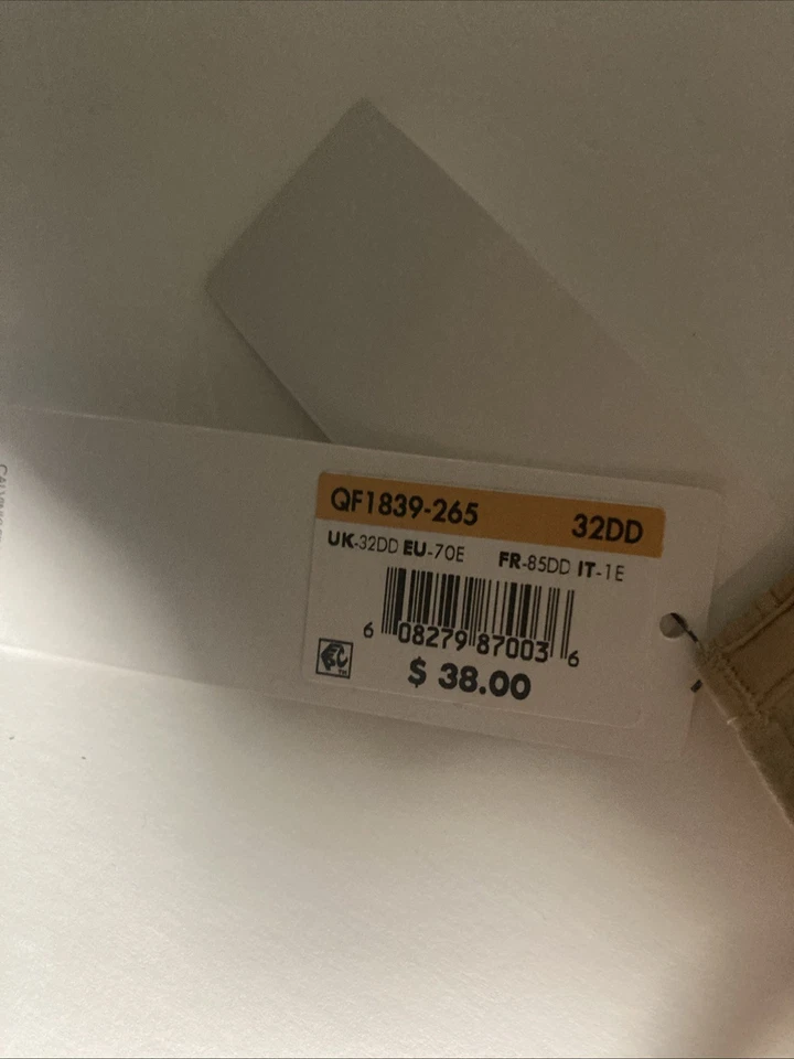 New Calvin Klein Women's Lightly Lined T-Shirt Bra , Nude , 32DD MSR$38 - Image 2 of 4