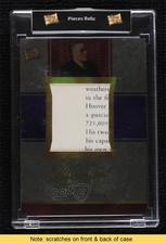 2022 Historical Jumbo Relic Foil 1/1 Franklin D Roosevelt #32 READ 7i6