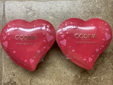 2 Godiva Masterpiece Heart Chocolate with Gan...