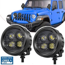 2x 4 80w Cree Led Offroad Round Driving Combo Light Pods Headlight 4wd Atv 3.5 2x 4 80w Cree Led Offroad Round Driving Combo Light Pods Headlight 4wd Atv 3.5
