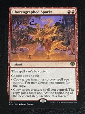 MTG Secrets of Strixhaven Choreographed Sparks 0111 NM Rare