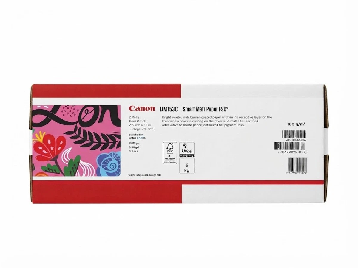 Canon IJM153C Papier en Grand Format Smart Mat FSC 180g 297mm X 50m 2 Rouleaux