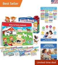 Complete Preschool Learning Busy Book for Ages 3-5 - Portable  Preassembled