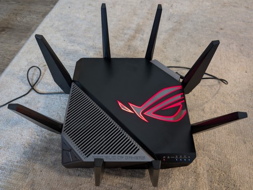 ASUS ROG Rapture GT-AXE11000 Wi-Fi 6E Router - Black