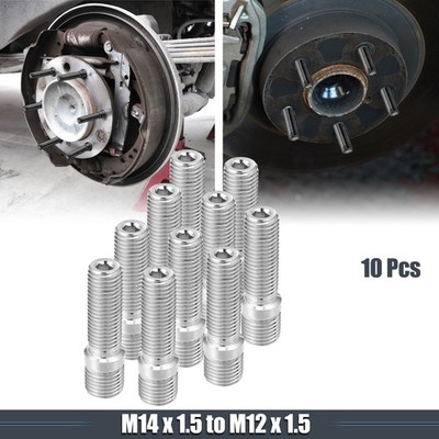 10 Stück M14x1.5 zu M12x1.5 Radbolzen Umbau für VW Silberton