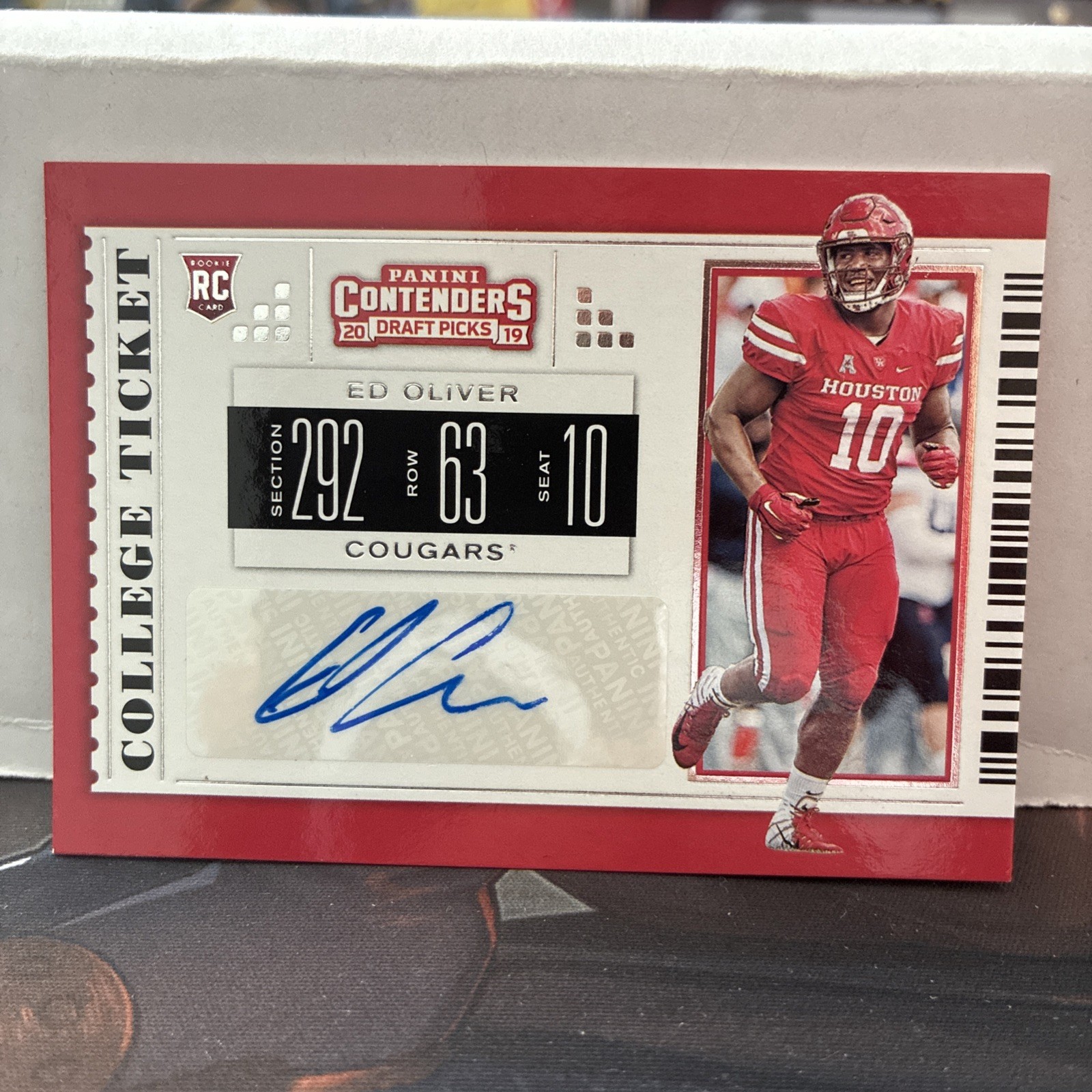 2019 Panini Contenders Draft Picks - College Ticket Ed Oliver #216 (AU, RC)