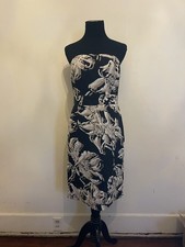 $130 NWT Banana Republic Strapless Floral Dress Sz 4 Small