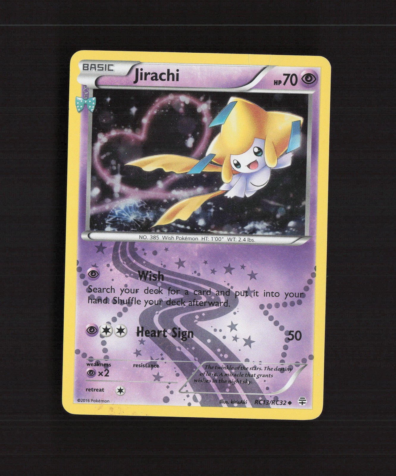 Jirachi RC13/RC32 Generations Reverse Holo Pokemon Card LP